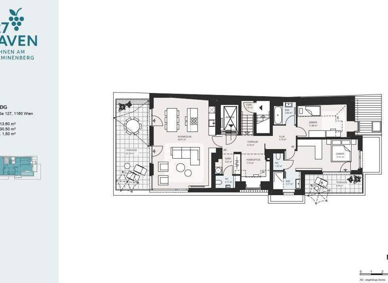 Wohnung zum Kauf - Erstbezug 1.150.000 € 3 Zimmer 113,6 m² EG Wien 1160
