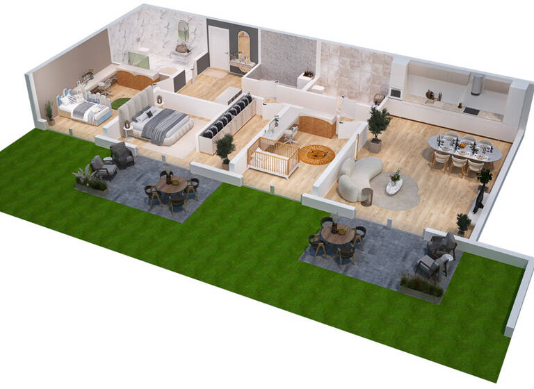 Terrassenwohnung zum Kauf - Erstbezug 696.956 € 4 Zimmer 102,1 m² EG Langkampfen 6336