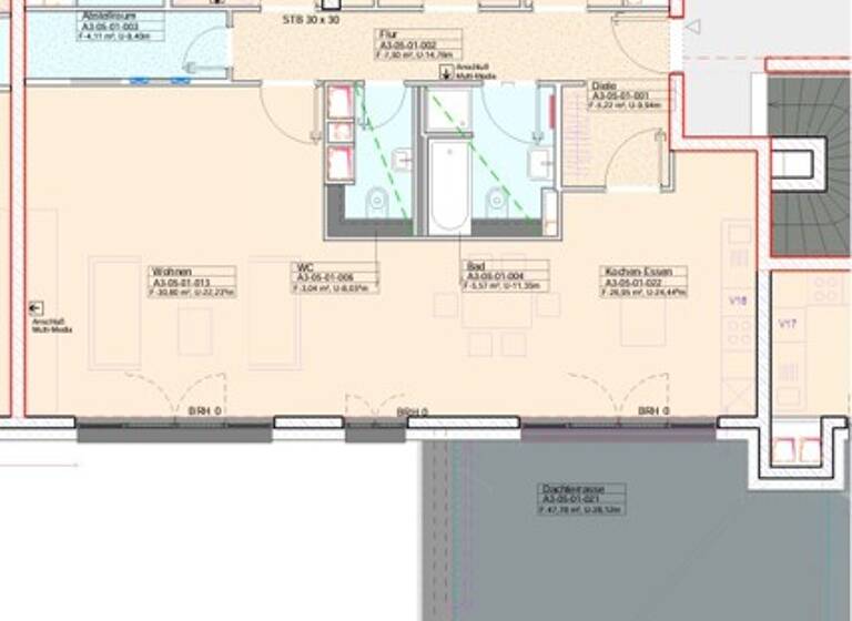 Wohnung zur Miete 2.487 € 4,5 Zimmer 140,4 m² 5. Geschoss frei ab 11.04.2026 Stresemannallee 53 Sachsenhausen Frankfurt 60596