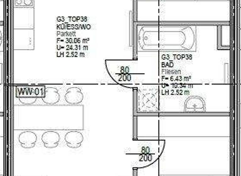 Wohnung zur Miete 708 € 3 Zimmer 3. Geschoss Gries Graz 8020