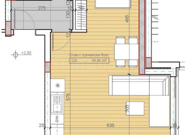 Studio zum Kauf 146.158 € 1 Zimmer 58,4 m² Sofia