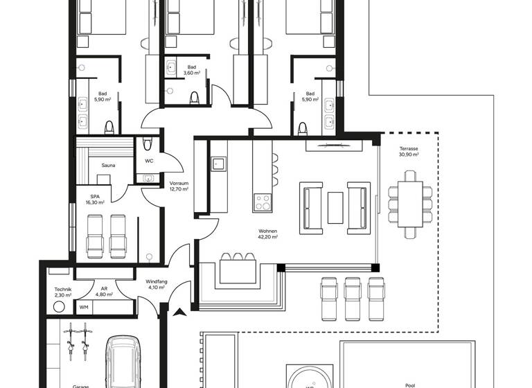 Haus zum Kauf - Erstbezug provisionsfrei 499.900 € 5 Zimmer 146,5 m² 840 m² Grundstück Lutzmannsburg 7361