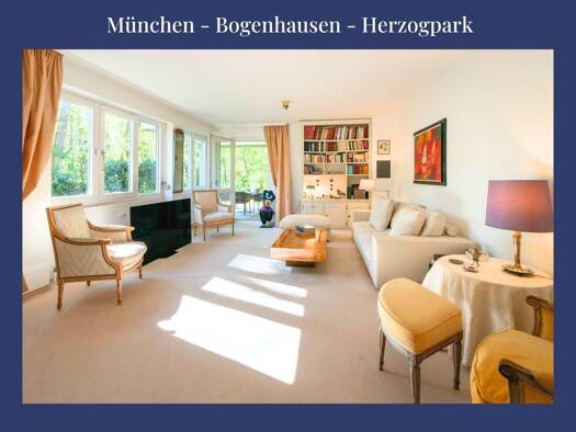 Terrassenwohnung zum Kauf provisionsfrei 2.450.000 € 5 Zimmer 166 m² Geschoss EG/3 Bogenhausen München 81925