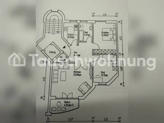 Wohnung zur Miete Tauschwohnung 775 € 3 Zimmer 76 m² 2. Geschoss Osdorf Hamburg 22761