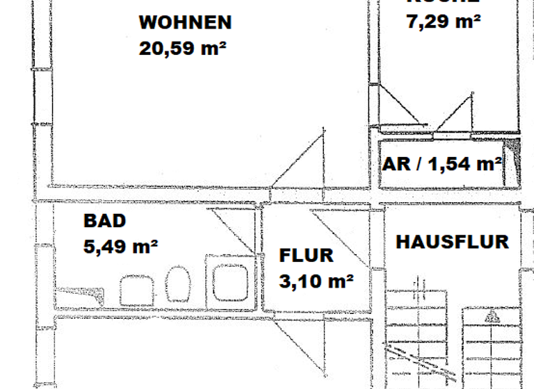 Wohnung zur Miete 340 € 2 Zimmer 55 m² 1. Geschoss Nitzschkaer Straße 5i Burkartshain 04808