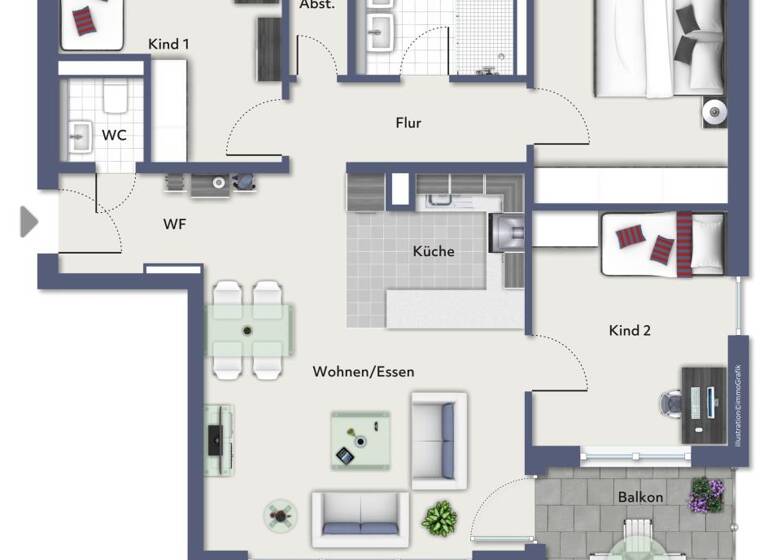 Wohnung zum Kauf 695.000 € 4 Zimmer 89 m²<br/>Wohnfläche Waiblingen Waiblingen 71334