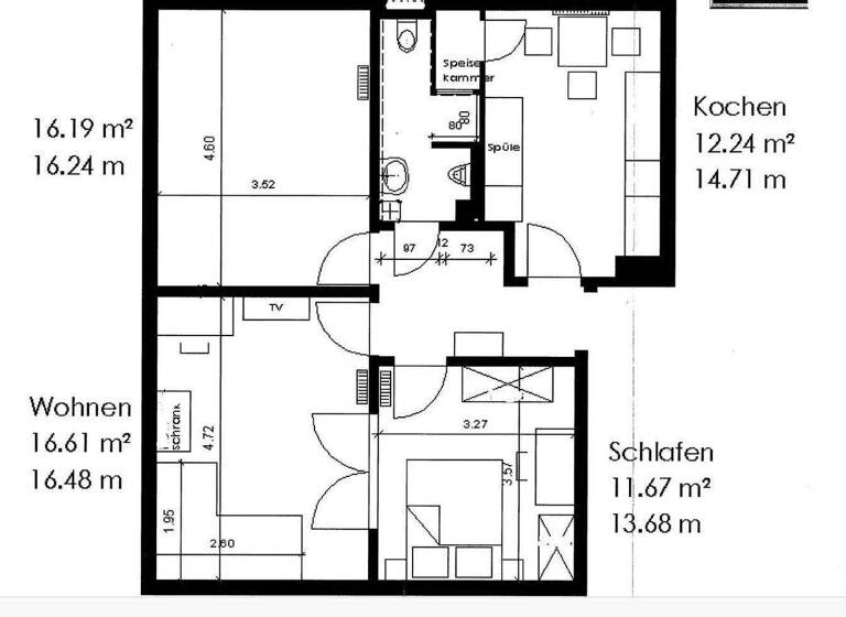 Wohnung zum Kauf provisionsfrei 335.000 € 3 Zimmer 69 m² 3. Geschoss Kedenburgstraße 41 Wandsbek Hamburg 22041