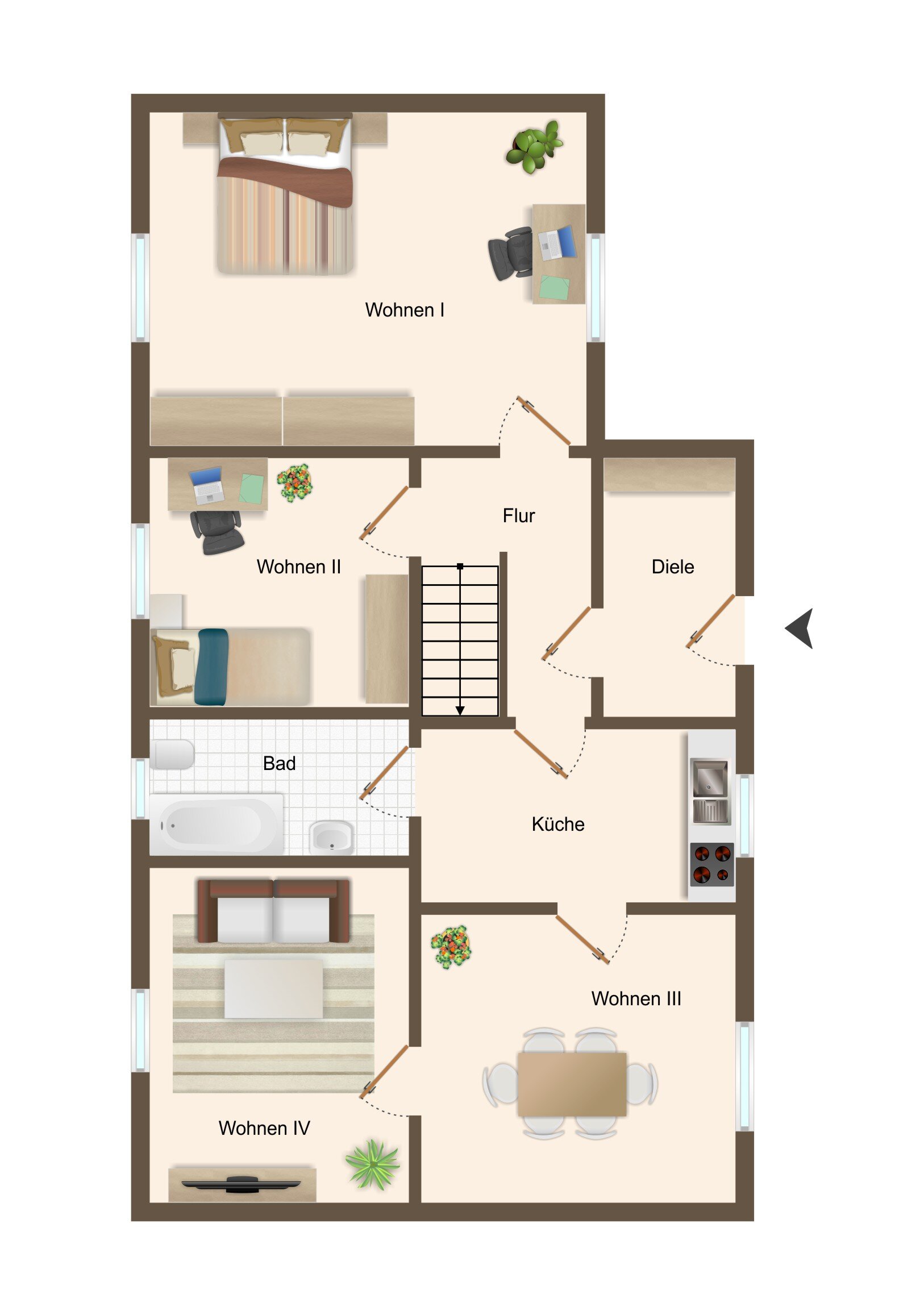 Haus zum Kauf 159.000 € 7 Zimmer 170,8 m²<br/>Wohnfläche 754 m²<br/>Grundstück ab sofort<br/>Verfügbarkeit Wallstr. 4 Usedom Usedom 17406