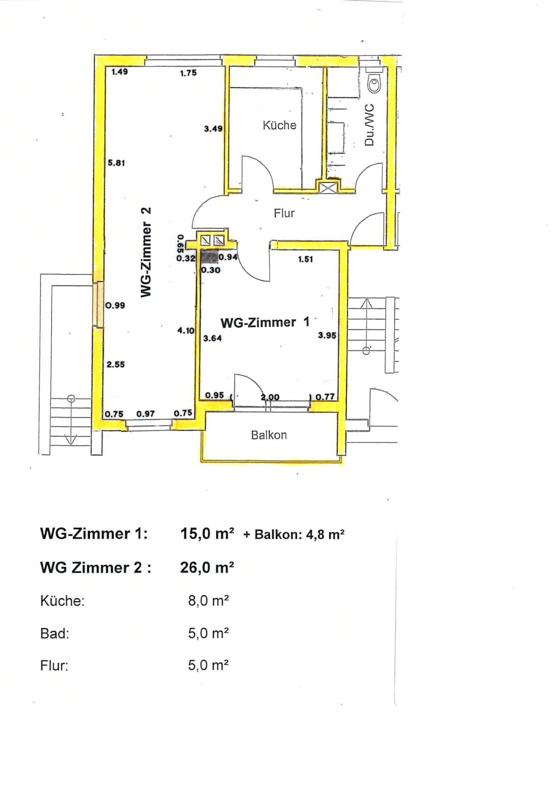 WG-Zimmer zur Miete 280 € 15 m²<br/>Wohnfläche 1.<br/>Geschoss 01.04.2025<br/>Verfügbarkeit Adamistraße 9b Innenstadt Coburg 96450