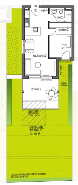 Wohnung zum Kauf provisionsfrei 349.900 € 2 Zimmer 52,5 m²<br/>Wohnfläche Beethovenstraße 64 Ludwigsburg - Ost Ludwigsburg 71640