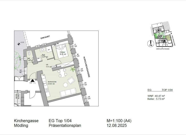 Wohnung zum Kauf 320.000 € 2 Zimmer 48,5 m² Mödling 2340