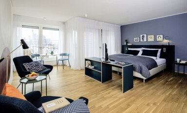 Wohnung zur Miete Wohnen auf Zeit 4.160 € 1 Zimmer 42 m² frei ab sofort Oskar-von-Miller-Straße Ostend Frankfurt am Main 60314