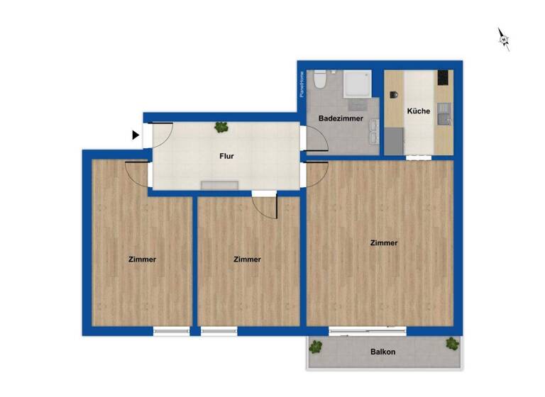 Wohnung zum Kauf 349.000 € 3 Zimmer 94 m² Weststadt Karlsruhe 76133