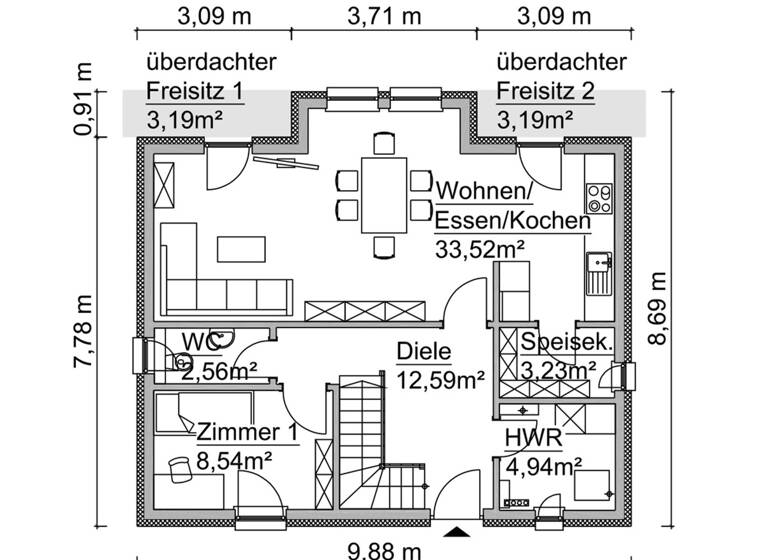 Einfamilienhaus zum Kauf 363.000 € 5 Zimmer 129 m² 710 m² Grundstück Lucka 04613