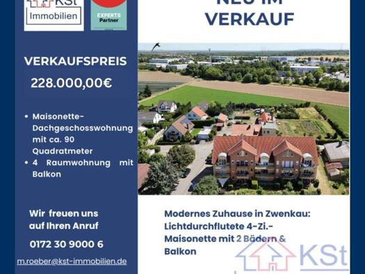 Maisonette zum Kauf 228.000 € 4 Zimmer 90 m² Zwenkau 04442