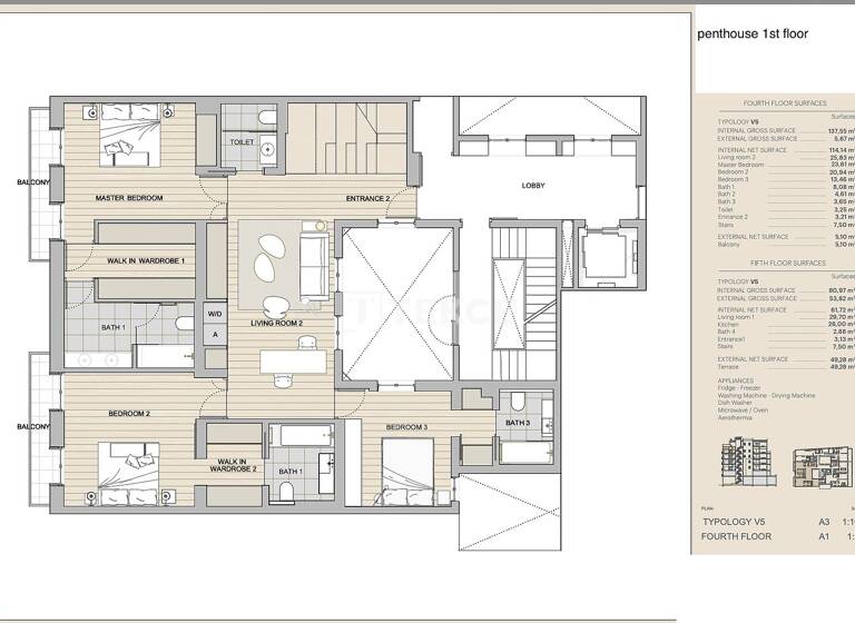Studio zum Kauf 840.000 € 2 Zimmer 58 m² 4. Geschoss Barcelona 08008