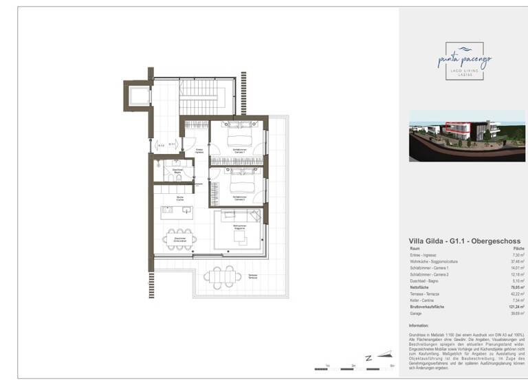 Wohnung zum Kauf 3 Zimmer 76,1 m² Via Peschiera Lazise / Pacengo 37017