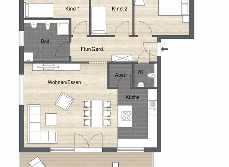Wohnung zum Kauf 606.518 € 4,5 Zimmer 118,2 m² EG Sulzfeld 75056