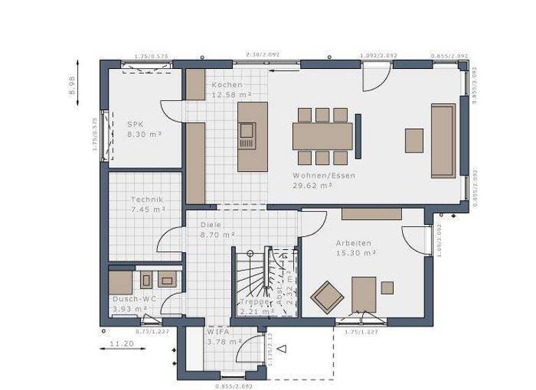 Einfamilienhaus zum Kauf 592.722 € 6 Zimmer 170 m² 722 m² Grundstück Scherzheim Lichtenau 77839
