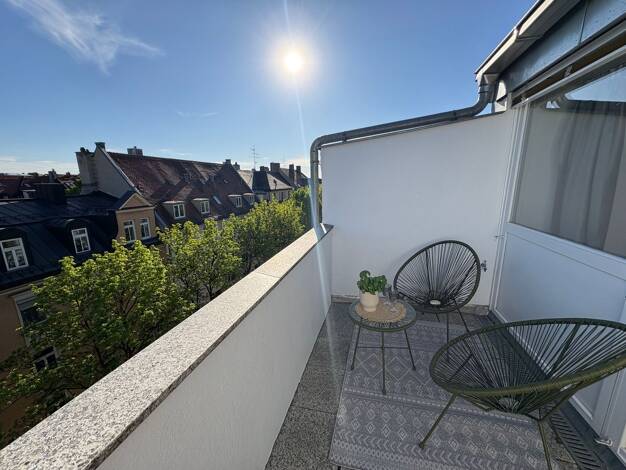 Wohnung zur Miete 1.596 € 2 Zimmer 42 m² Geschoss 6/7 frei ab sofort Clemensstraße 74 Schwabing-West München 80796