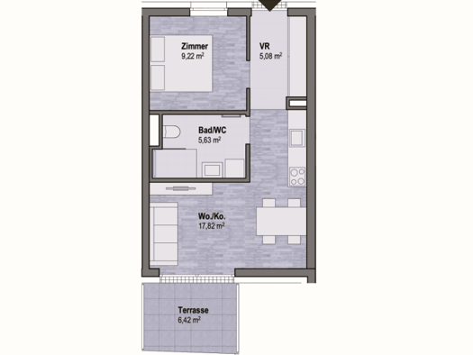 Wohnung zum Kauf - Erstbezug provisionsfrei 233.700 € 2 Zimmer 37,8 m² Sankt Leonhard Graz Geidorf 8010