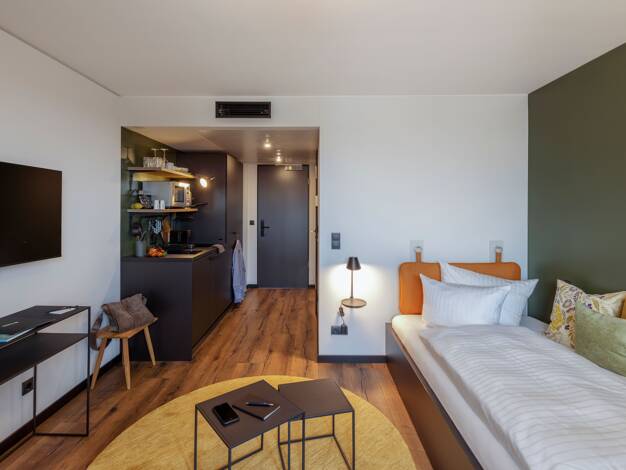 Studio zur Miete Wohnen auf Zeit 1.560 € 1 Zimmer 20 m² frei ab 10.05.2026 Brühl Freiburg im Breisgau 79106