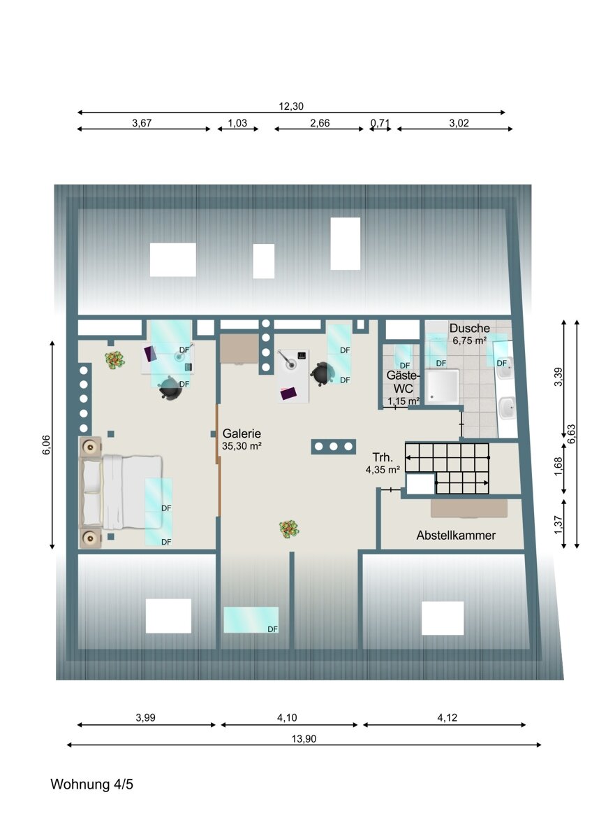 Maisonette zum Kauf 1.450.000 € 5 Zimmer 156 m²<br/>Wohnfläche 4.<br/>Geschoss Sendlinger Feld München 81371