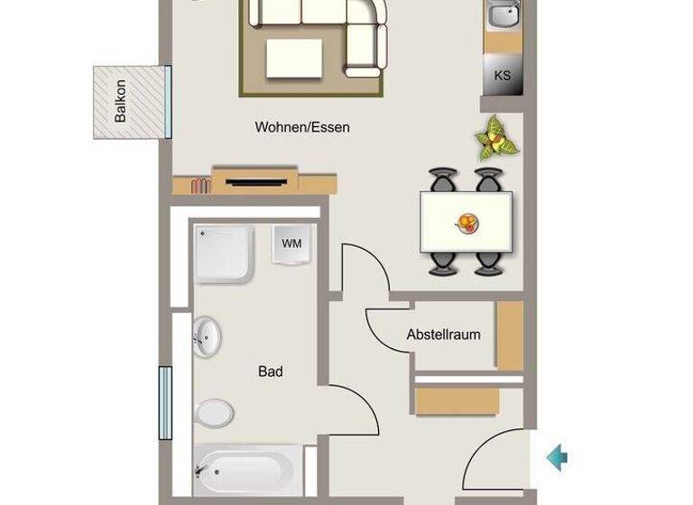 Wohnung zur Miete - Erstbezug 960 € 2 Zimmer 66,2 m² 2. Geschoss frei ab 01.08.2026 Großer Einberg 4 Wiemelhausen Bochum 44789