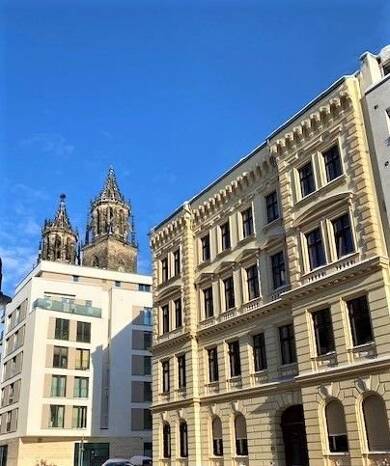 Wohnung zur Miete 395 € 1 Zimmer 42,5 m² 2. Geschoss frei ab 01.08.2025 Leibnizstr.51 Hasselbachplatzviertel Magdeburg 39104