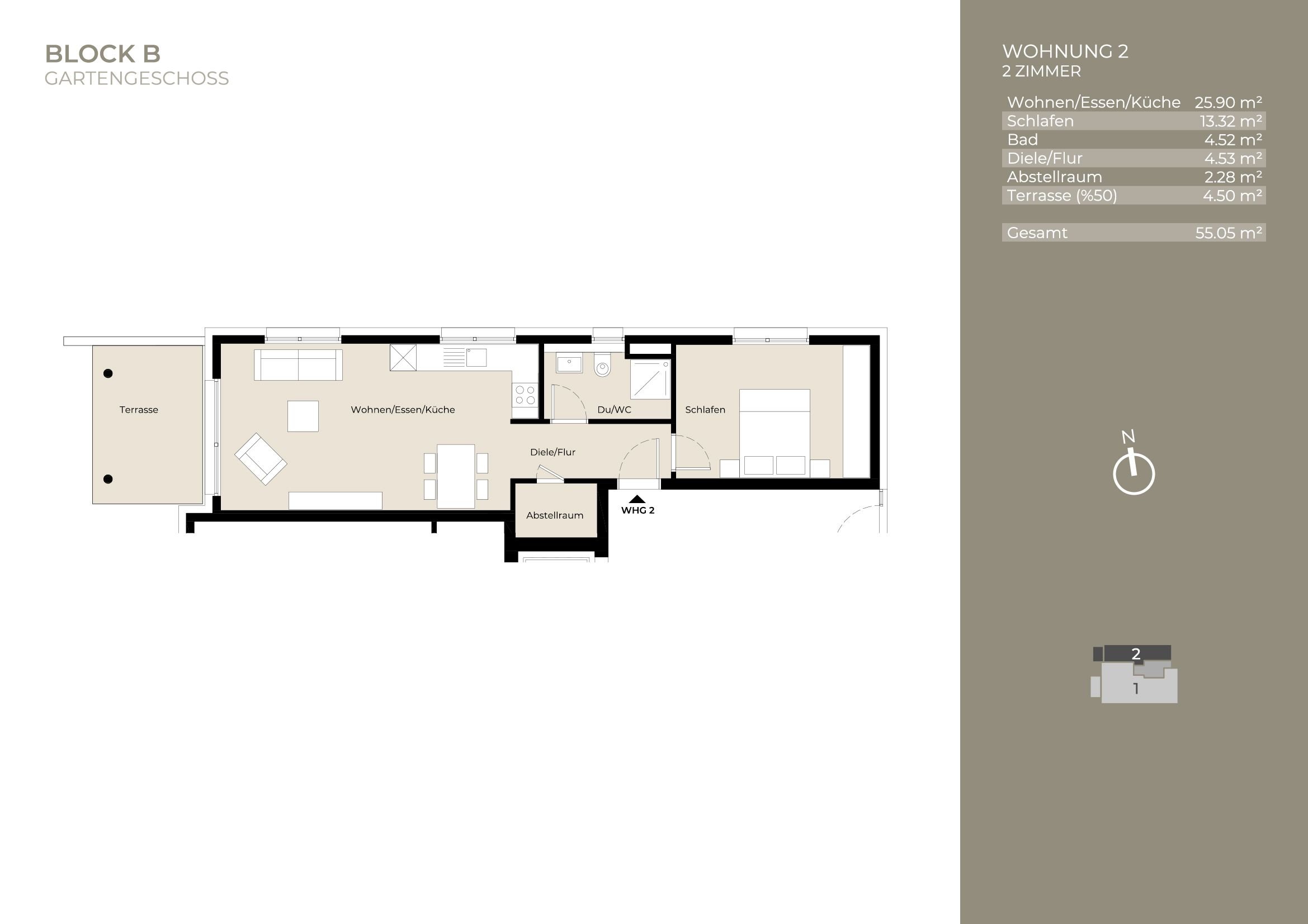 Wohnung zur Miete 990 € 2 Zimmer 55,1 m²<br/>Wohnfläche ab sofort<br/>Verfügbarkeit Plieningen Stuttgart 70599