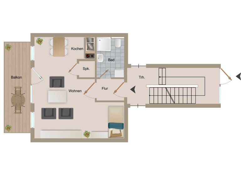 Studio zum Kauf 69.990 € 1 Zimmer 37,3 m² EG Heidenau 01809