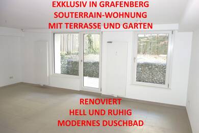Wohnung zur Miete 1.050 € 2 Zimmer 75 m² Souterrain, EG frei ab sofort Hardtstr. 138 Grafenberg Düsseldorf 40629