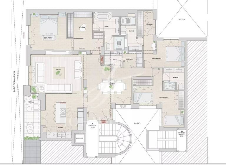 Studio zum Kauf provisionsfrei 2.259.000 € 197 m² 3. Geschoss Madrid 28006