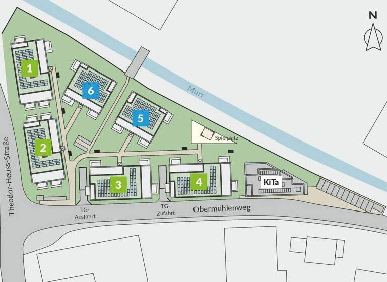 Wohnung zum Kauf - Erstbezug provisionsfrei 432.200 € 3 Zimmer 87,3 m² EG frei ab 01.12.2027 Obermühlenweg 5 Murrhardt 71540