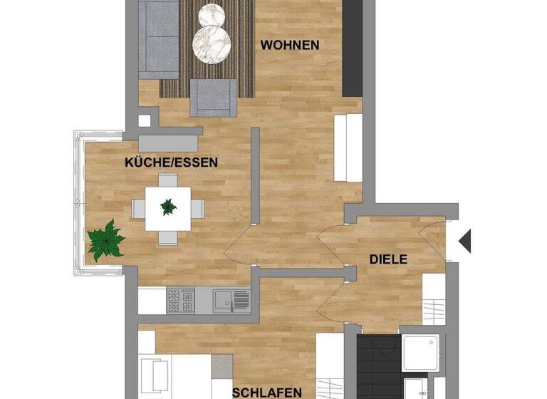 Wohnung zur Miete 1.150 € 2 Zimmer 76,2 m² 1. Geschoss frei ab sofort Starnberg 82319