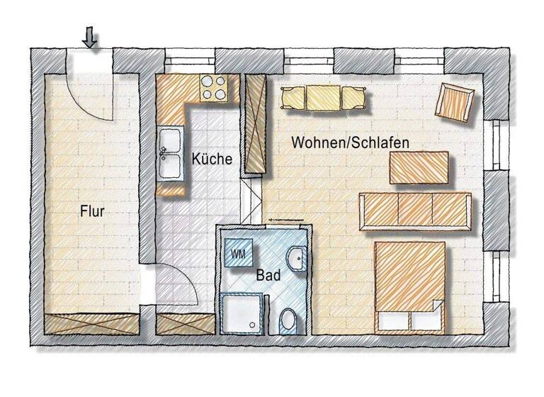 Wohnung zum Kauf 179.000 € 54 m² Neßmersiel Dornum / Neßmersiel 26553