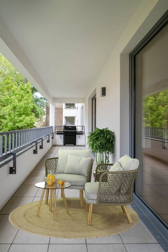 Moderne 2-Zimmer-Wohnung mit großer Loggia in Wilmersdorf