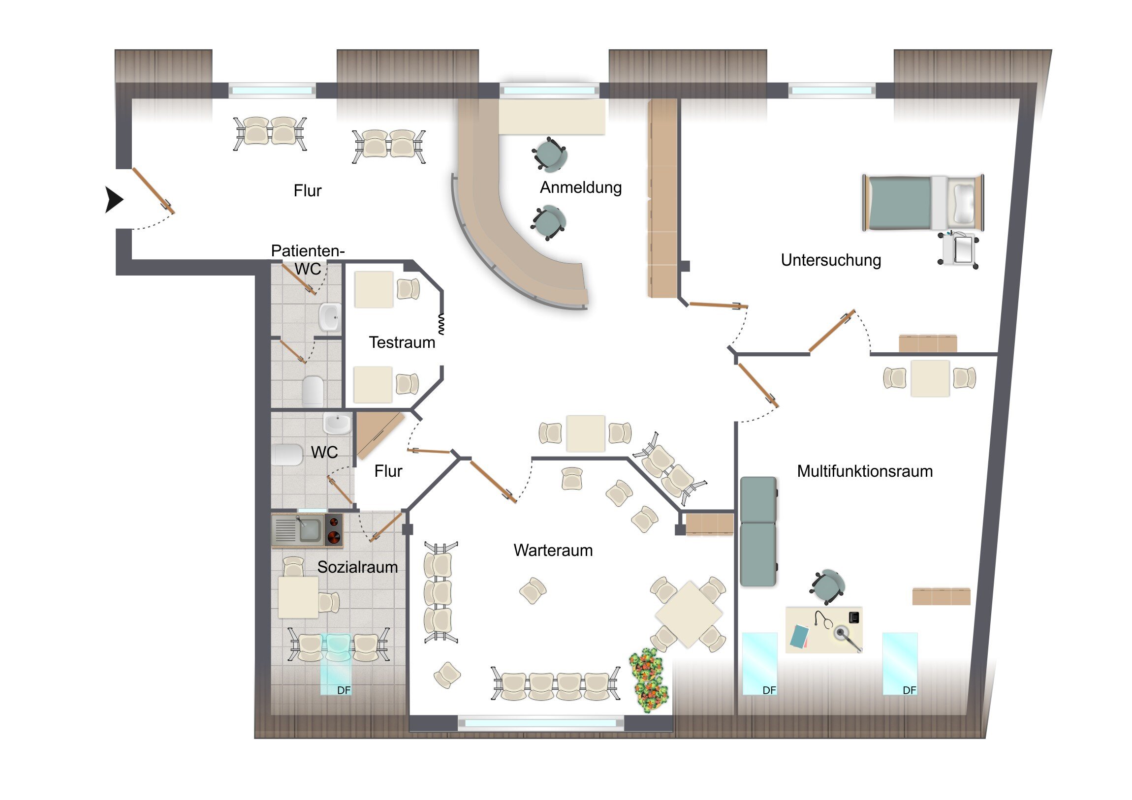 Praxis zum Kauf 365.000 € 3,5 Zimmer 126 m²<br/>Bürofläche Cuxhaven Cuxhaven 27472