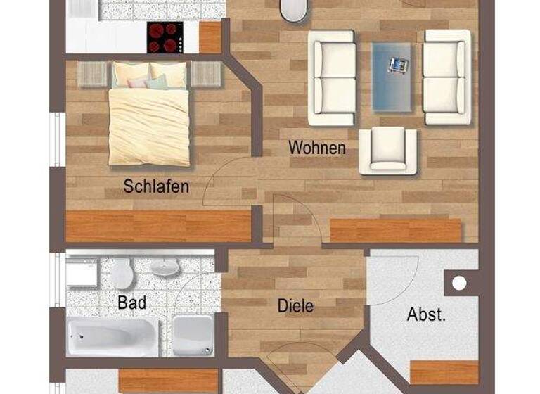 Wohnung zum Kauf 144.500 € 2 Zimmer 56 m² EG Neheim-Hüsten Arnsberg / Neheim 59755