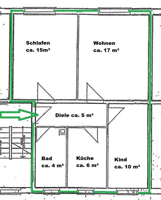 Immobilie in Parthenstein - 3-Zimmer-Wohnung in Parthenstein OT Großsteinberg - Bild 3