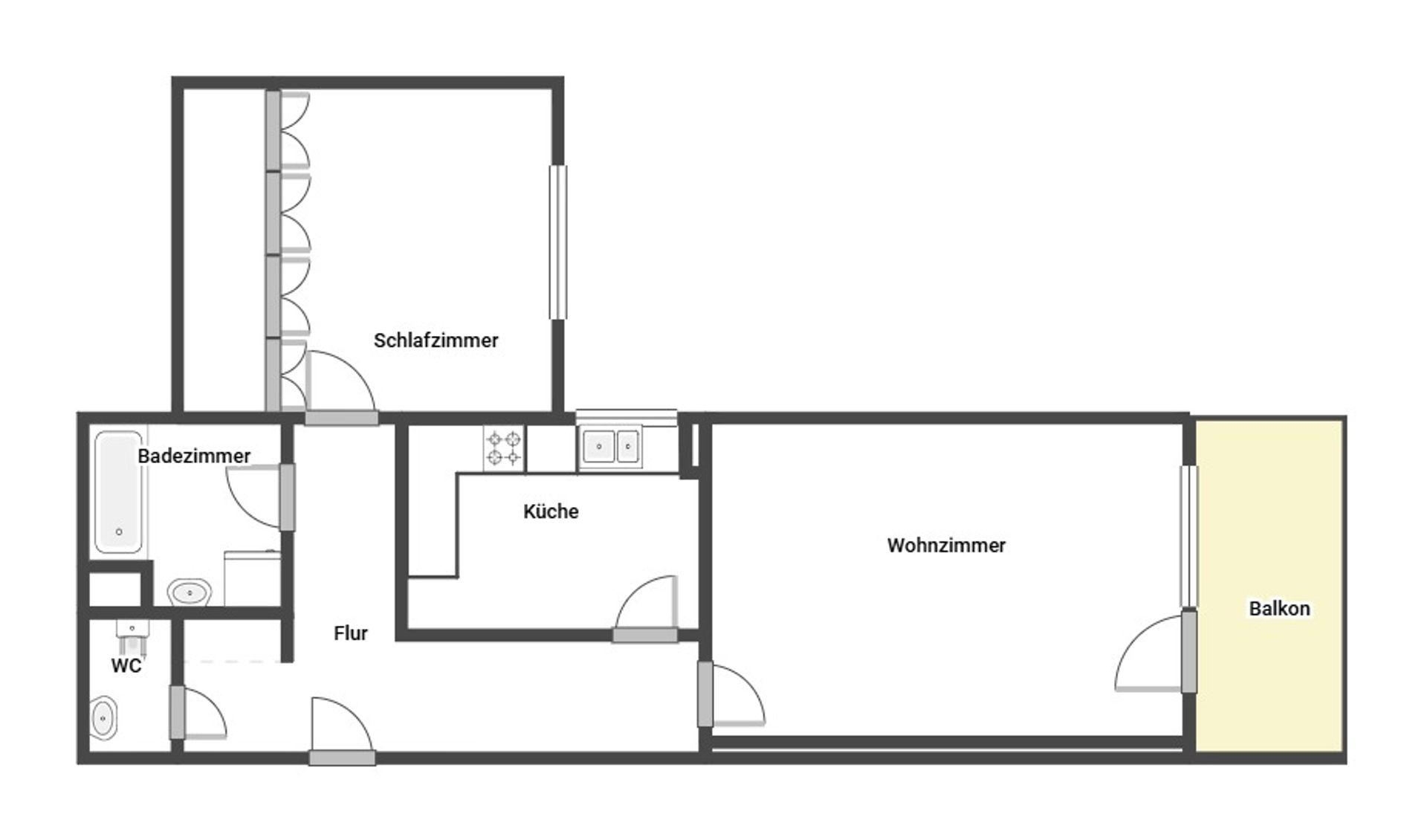 Wohnung zum Kauf 195.000 € 2 Zimmer 66,1 m²<br/>Wohnfläche 1.<br/>Geschoss Marbach Marbach am Neckar 71672