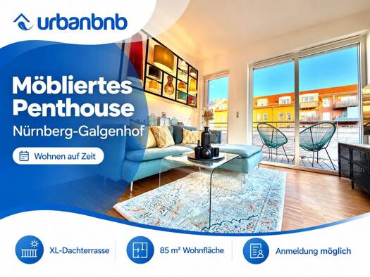 Wohnung zur Miete auf Zeit 2.090 € 3 Zimmer 85 m² frei ab 15.11.2026 Dallingerstraße Lichtenhof Nürnberg 90459