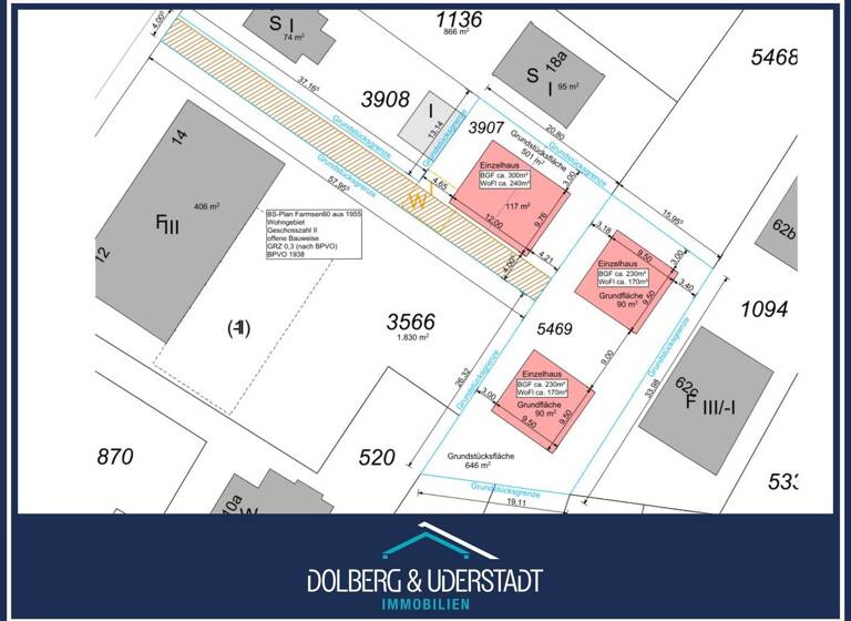 Grundstück zum Kauf 1.149.000 € 1.147 m² Grundstück Farmsen-Berne Hamburg / Farmsen-Berne 22159