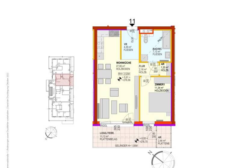 Wohnung zur Miete 689 € 2 Zimmer 53,2 m² Altlengbach 3033