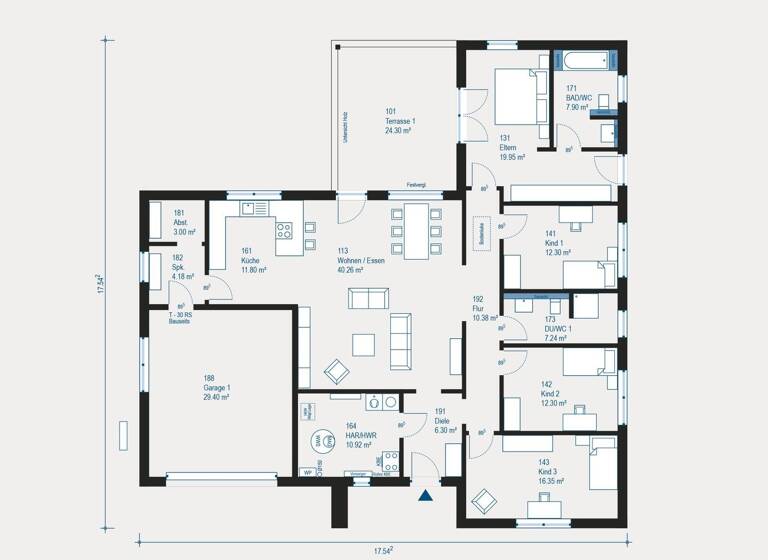Bungalow zum Kauf 449.160 € 5 Zimmer 187,2 m² 1.007 m² Grundstück Wiesbach Eppelborn 66571