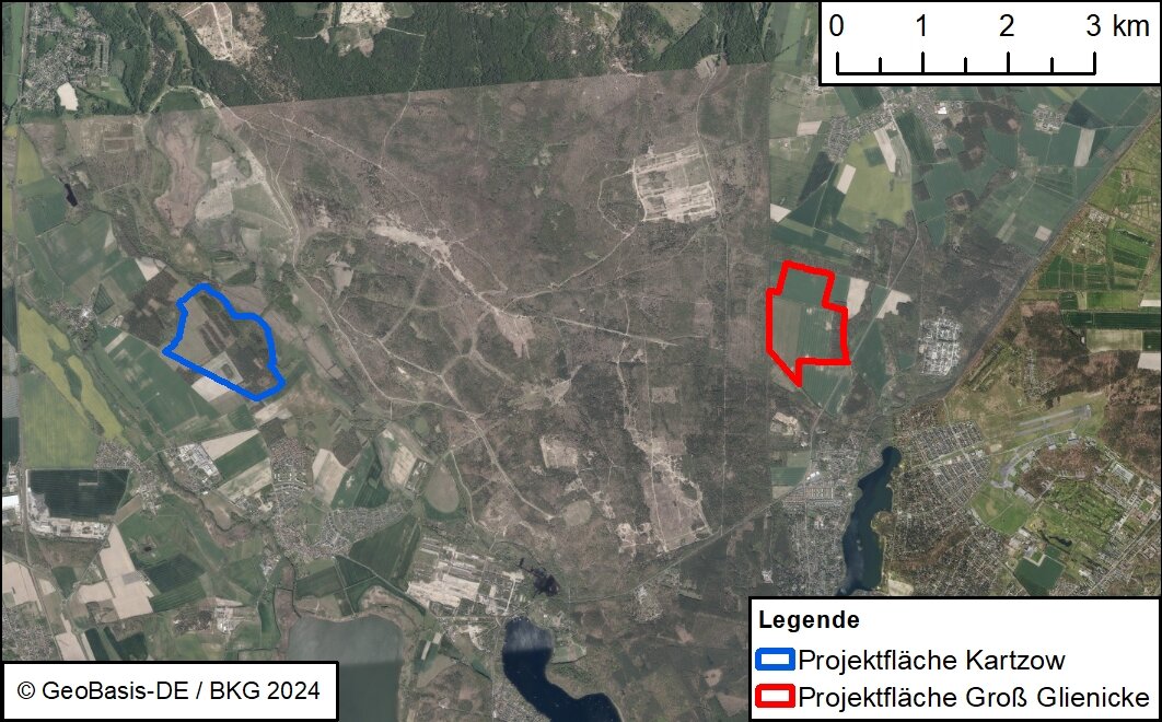 Gewerbegrundstück zur Miete 1.644.000 m²<br/>Grundstück Groß Glienicke Potsdam 14476