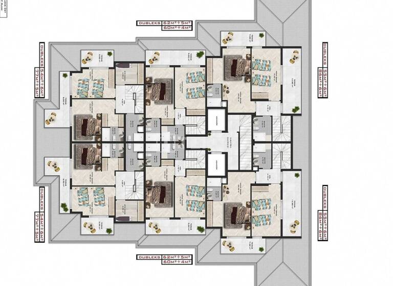 Penthouse zum Kauf 355.000 € 3 Zimmer 150 m² EG Antalya 07400