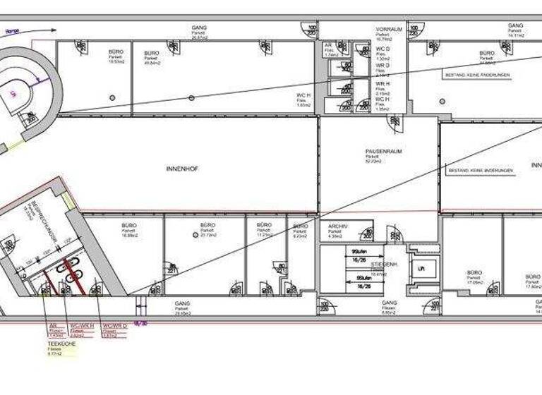 Bürofläche zur Miete 14,80 € 72,4 m² Bürofläche Wien 1190