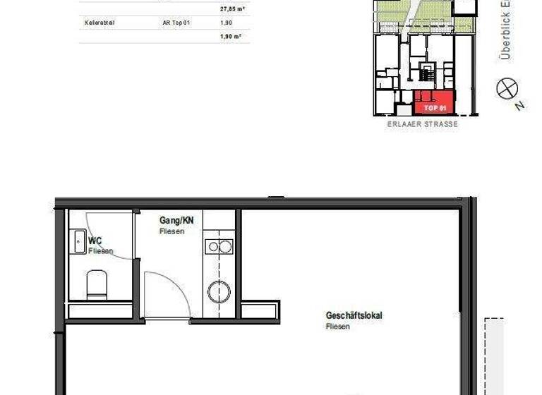 Büro zum Kauf - Erstbezug 173.000 € 1 Zimmer Wien 1230