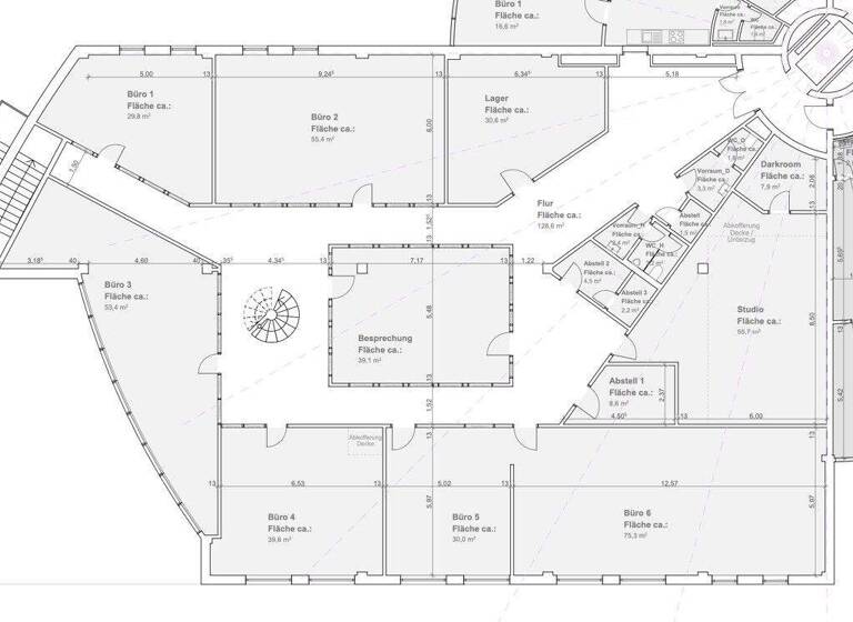 Bürofläche zur Miete provisionsfrei 7.190 € 572,9 m² Bürofläche Senefelderstrasse 23 Gersthofen 86368